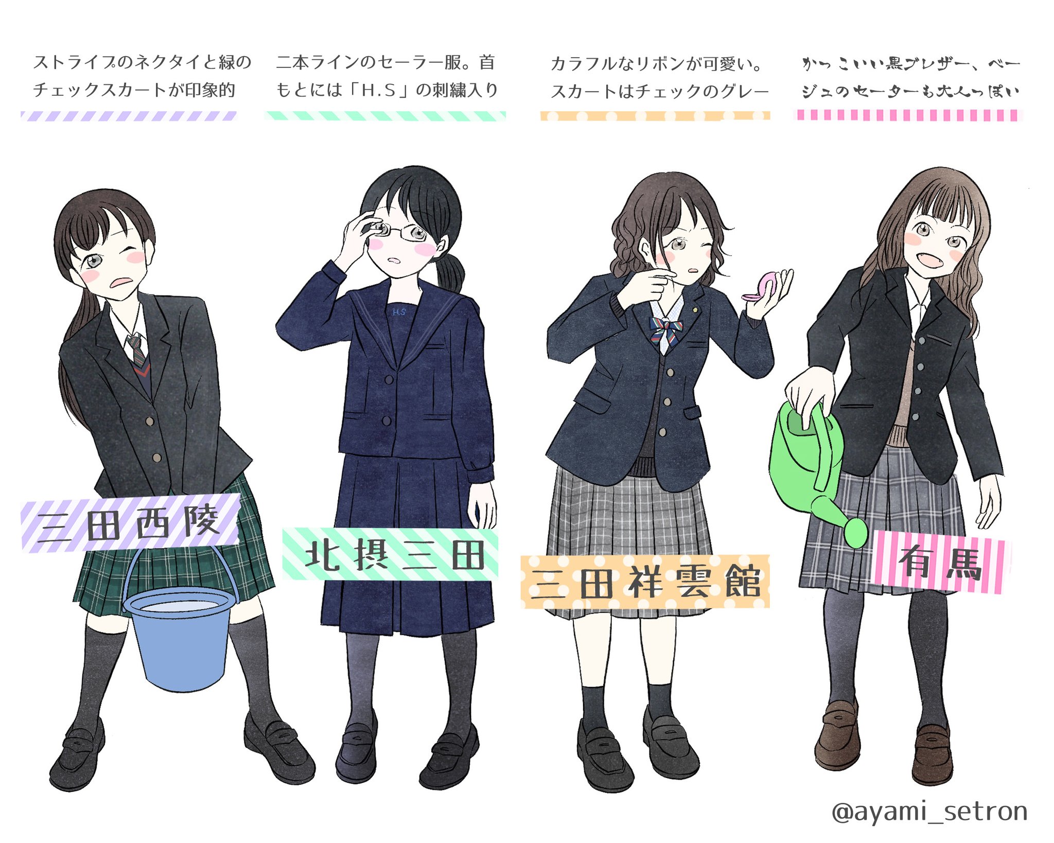 こもりあやみ 阪神制服コレクション 三田西陵 北摂三田 三田祥雲館 有馬