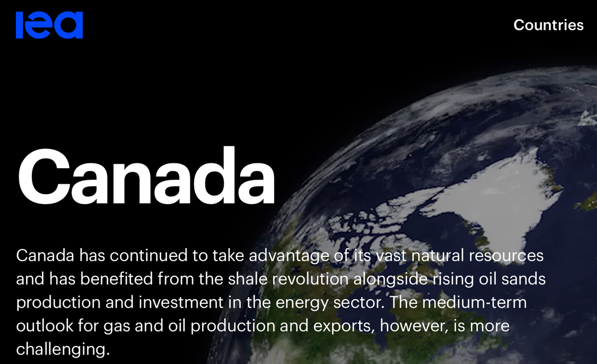 EnergyRiverside's tweet photo. Canada has among the cleanest electricity profiles among IEA countries, with a large share of renewable (especially hydro) and nuclear power.

See full IEA article here: https://t.co/mnn60UTVlk https://t.co/m8FDG146nC