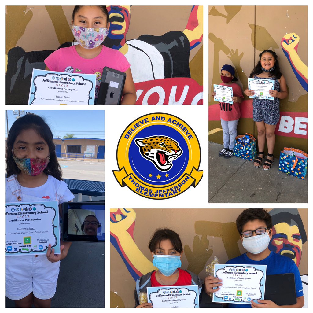 DrBermudez3's tweet photo. Over 200 #JeffersonJaguars🐾completed 5 awesome weeks👏 of summer 😎 school 🏫 Thanks to @ComptonUnified, #MsWalker, teachers, parents, & our students. 📚🎯🚀💥🎖📱@mrmicahali @AllejandAlvarez @satrazurita @JffHarris @luvmycommunity @TheRealKayWhite @jonacua123 @AleSanchez_2 https://t.co/MJA2tXoe5V
