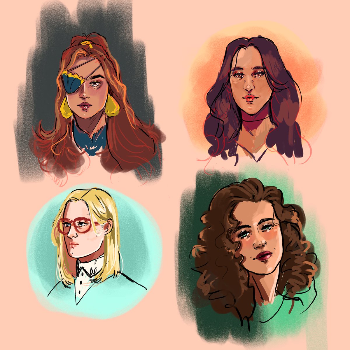 peachbabypie's tweet photo. Gorls #themagicians #margohanson #juliawicker #alicequinn #kadydiaz #thegirls! #myart #sketch #sketchysketch :) I’m so gay for all of them https://t.co/8yeg3HTmqJ