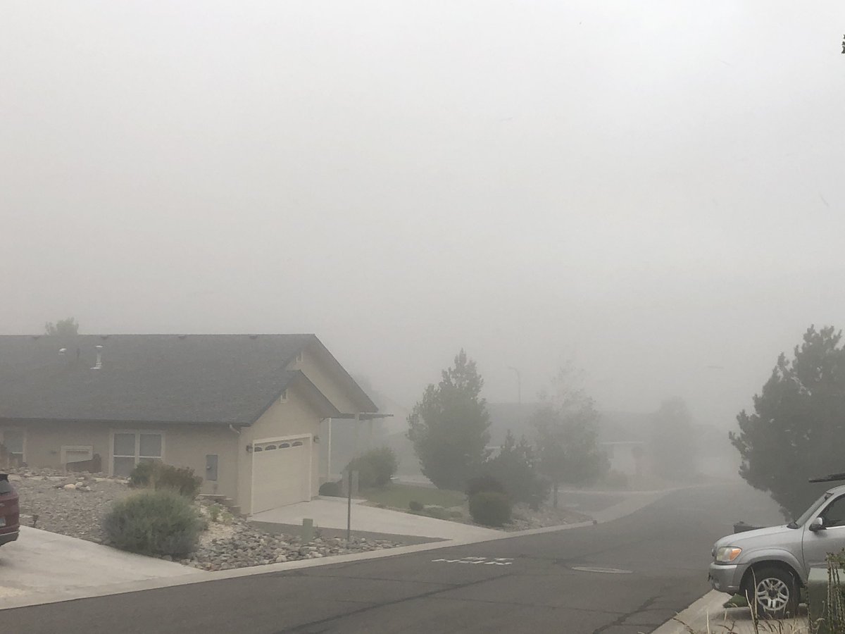 rpoole23's tweet image. So far no mudslides but due to the high winds here in #PineviewEstates there is a HUGE amount of ash blowing around from the recent #NumbersFire (you should see a hill behind that house!)  @NWSReno @KRNV #crazyweather #thunderstorm @EFPFirefighters @blmnv @KOLO8 @fox11reno