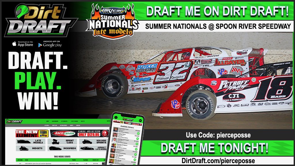BobbyPierce32's tweet photo. Where my #PiercePosse at?! 

Draft me TONIGHT on @DirtDraft - drop your username below &amp; I will pick a random winner for a FREE T-SHIRT!

Visit https://t.co/i4RSkky0M1 or Use Code: pierceposse to Play! https://t.co/5xVQMJ5oom