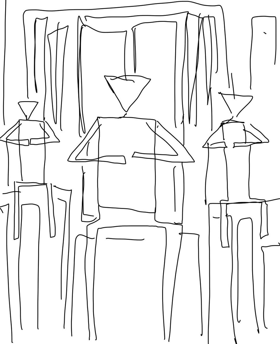 had been turning my brain to mush trying to remember the title of that movie "chronopolis." luckily i was able to find it on one of my old hardrives. i drew this picture for a friend to see if maybe he remembered this alien film while i was desperately searching for it