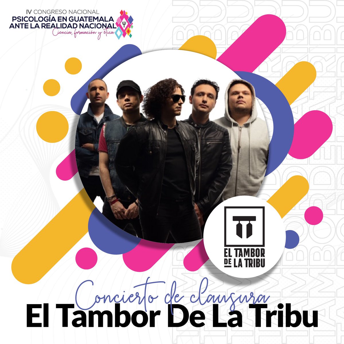 ColPsicologosGT's tweet photo. Tendremos de invitado a El Tambor de la Tribu en nuestro concierto de clausura 🥁
¡Inscríbete!
https://t.co/PGjoAmttoQ https://t.co/5RYqdiCIII