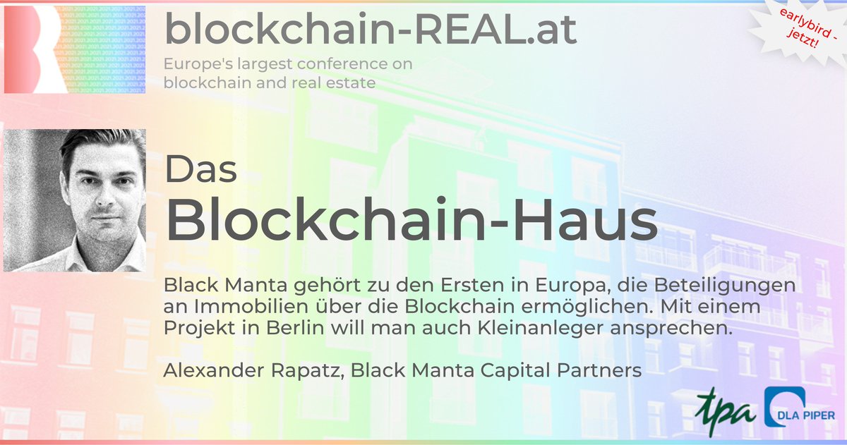 blockchain-REAL.at, 19.1.21:
Europas erfolgreichste Fachkonferenz für Immobilien &amp; Blockchain wieder in Wien

EARLYBIRD jetzt!

<a href="/GEWINNcom/">GEWINN.com</a> <a href="/Linde_Verlag/">Linde Verlag</a> #digitalassets #token #sto #defi #fibree #wien #proptech #CRE #realestate #immobilien