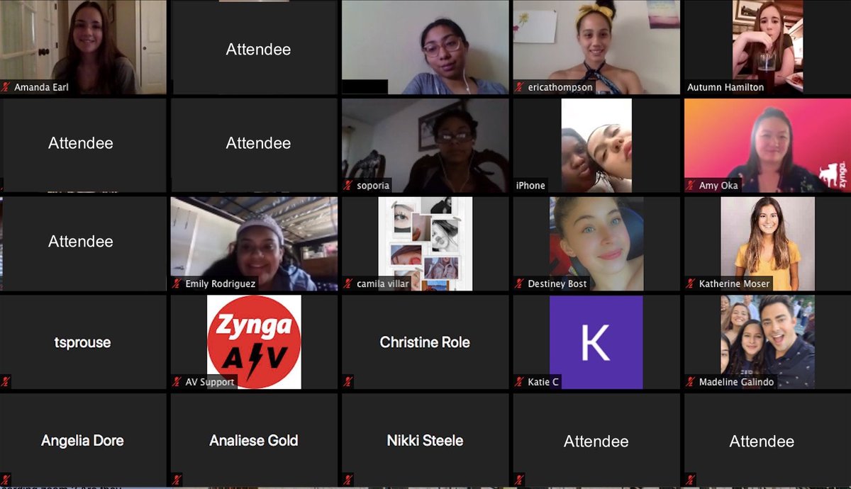 projectglimmer's tweet photo. Yesterday, we hosted our first Empower Hour with @Zynga where participants learned valuable profesional skills and explored careers in gaming โค๏ธ Thank you @Zynga, our PG board member @ppfromsj and panelists! #womenatzynga #womenintech #projectglimmer https://t.co/cAx1KgdF5g