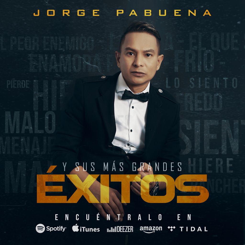 YasMusicCo's tweet photo. Encuentra ya en todas las plataformas digitales todos los exitos de @jorgepabuenaoficial como #Malo #Hiere #Frio #LoSiento y muchos más! 🎼🎹 https://t.co/Pz7VCCxTX3