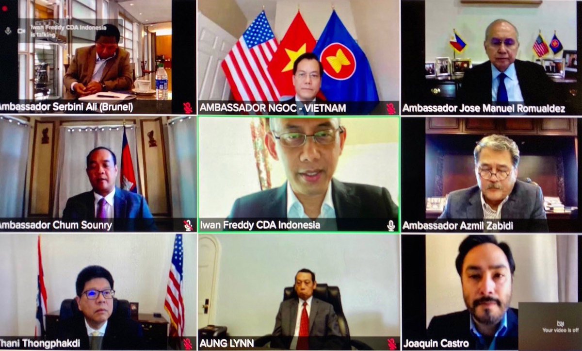 Philippine Embassy in the USA (@philippinesusa) on Twitter photo ASEAN Ambassadors to the US & Rep. <a href="/JoaquinCastrotx/">Joaquin Castro</a> shared perspectives on natl & regional COVID-19 responses & other devts in today’s meeting of the #ASEAN Committee in Washington. Congressman Castro is a founding co-chair of the Congressional Caucus on ASEAN #SoutheastAsia #ACW ASEAN Ambassadors to the US & Rep. <a href="/JoaquinCastrotx/">Joaquin Castro</a> shared perspectives on natl & regional COVID-19 responses & other devts in today’s meeting of the #ASEAN Committee in Washington. Congressman Castro is a founding co-chair of the Congressional Caucus on ASEAN #SoutheastAsia #ACW
