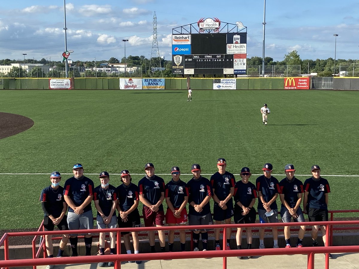 OIBaseball1's tweet photo. OI u16 getting ready to play at Florence Freedom Stadium !! GO OI!⚾️ https://t.co/3cE3DC17Vm