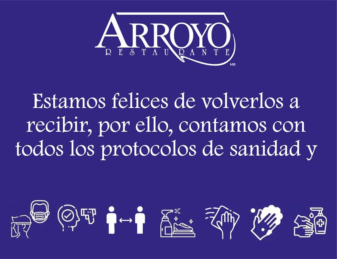 En Restaurante Arroyo nuestro compromiso seguirá siendo su seguridad, por ello nos aseguramos de mantener los más altos estándares de higiene. 😷

¡Gracias por seguir confiando en nosotros! 🥰