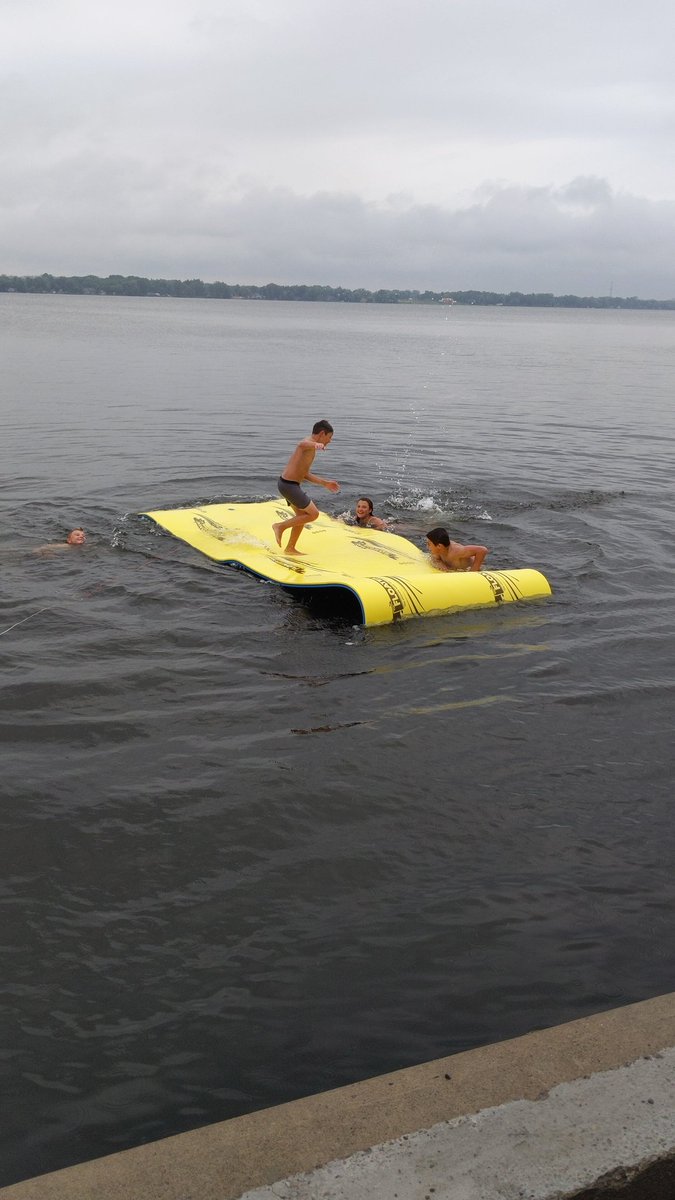 This is what summer is all about. When grandkids come and enjoy the new toy you bought.