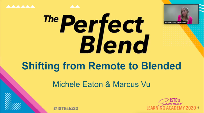 Excellent #ISTEsla20 session on blended learning by <a href="/micheeaton/">Michele Guyer</a> and <a href="/MarcusAVuEdD/">Marcus A. Vu, Ed.D.</a>. Great ideas/resources for increasing student engagement! #LRESPride