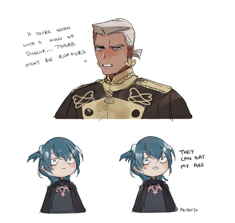 thinking abt how different fire emblem would be if byleth said what i actually said while playing #FE3H