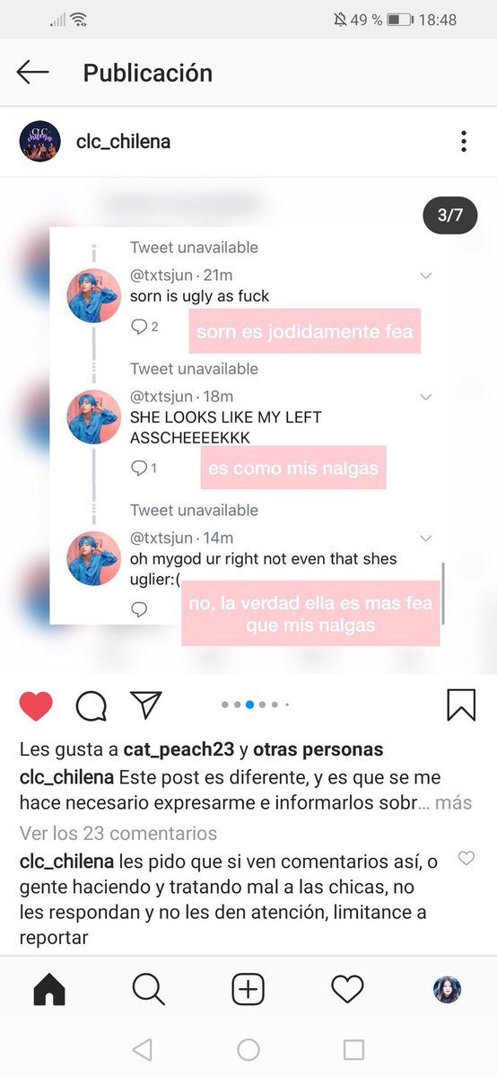 Lena95505712's tweet photo. Como es que gente tan mierda existe 😡 #CLC #ME #DEVILCLC #SEUNGHEE #YEEUN #SORN #SEUNGYEON #ELKIE #EUNBIN #YUJIN https://t.co/wIbzmee5jg