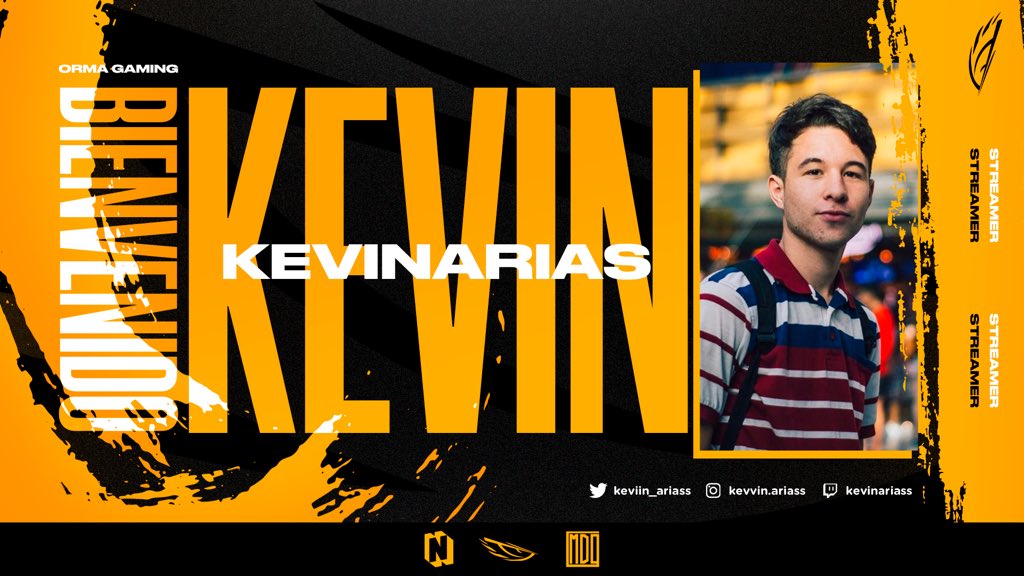 OrmaGaming's tweet photo. [STREAMERS]

Tenemos el placer de presentarles a @Keviin_Ariass que se suma a la familia de creadores de contenido!

No se olviden de seguirlo en sus redes sociales 👇🏻

Instagram: keviin.ariass
Twitter: @Keviin_Ariass 
Twitch https://t.co/6LyUgA0S6X

¡Bienvenido! #GoORMA https://t.co/PSuVgHBYLZ
