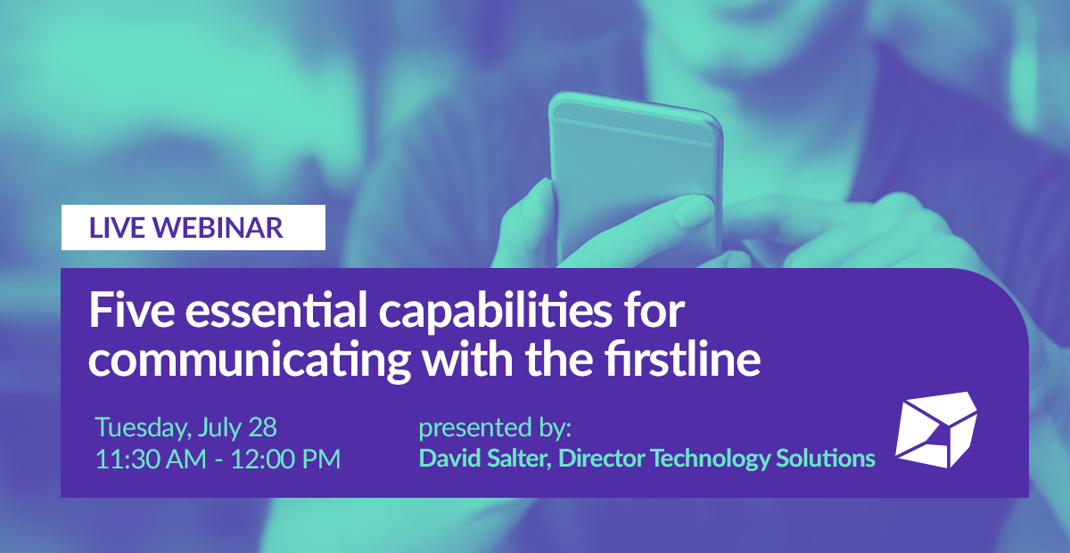 In today's global workforce, there's one thing that's become more apparent than ever - it's time to free comms from the desktop! Join our webinar to learn how your first line in the loop. Register now livetilesglobal.com/events/five-es…

#remoteworkforce #frontlineworkers