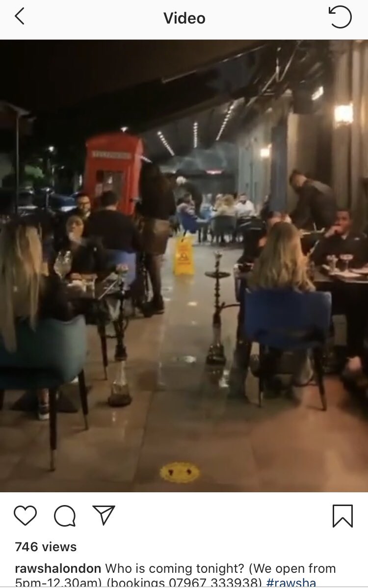 Nw8Resident's tweet photo. @steviehotspur @jscott110 @CityWestminster @CAMRAWestLondon @CAMRA_London @stjohnswoodsoc @PubsSaving @HamandHigh @jscott110 @MaidaValeNews @HamandHigh @w9maidavale @nw8stjohnswood Over the last few days Rawsha is very clearly not a pub nor a restaurant! It’s a shisha bar. Can smell fumes across the whole road and no idea what to do. Can’t be healthy... https://t.co/IU5vHH9rt0