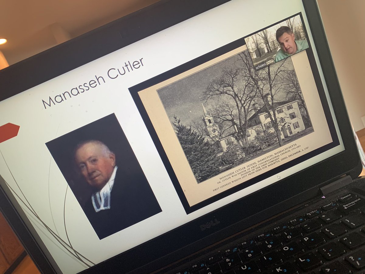 JayCae25's tweet photo. Virtual LobsterFest with the @OHIOAlumni Massachusetts Network serving the New England area!
History Professor Brian Schoen educates our Alumni on OU ties to the New England area. #fearlesslyfirst #alumni #virtualevents https://t.co/EnJLxQLNaW