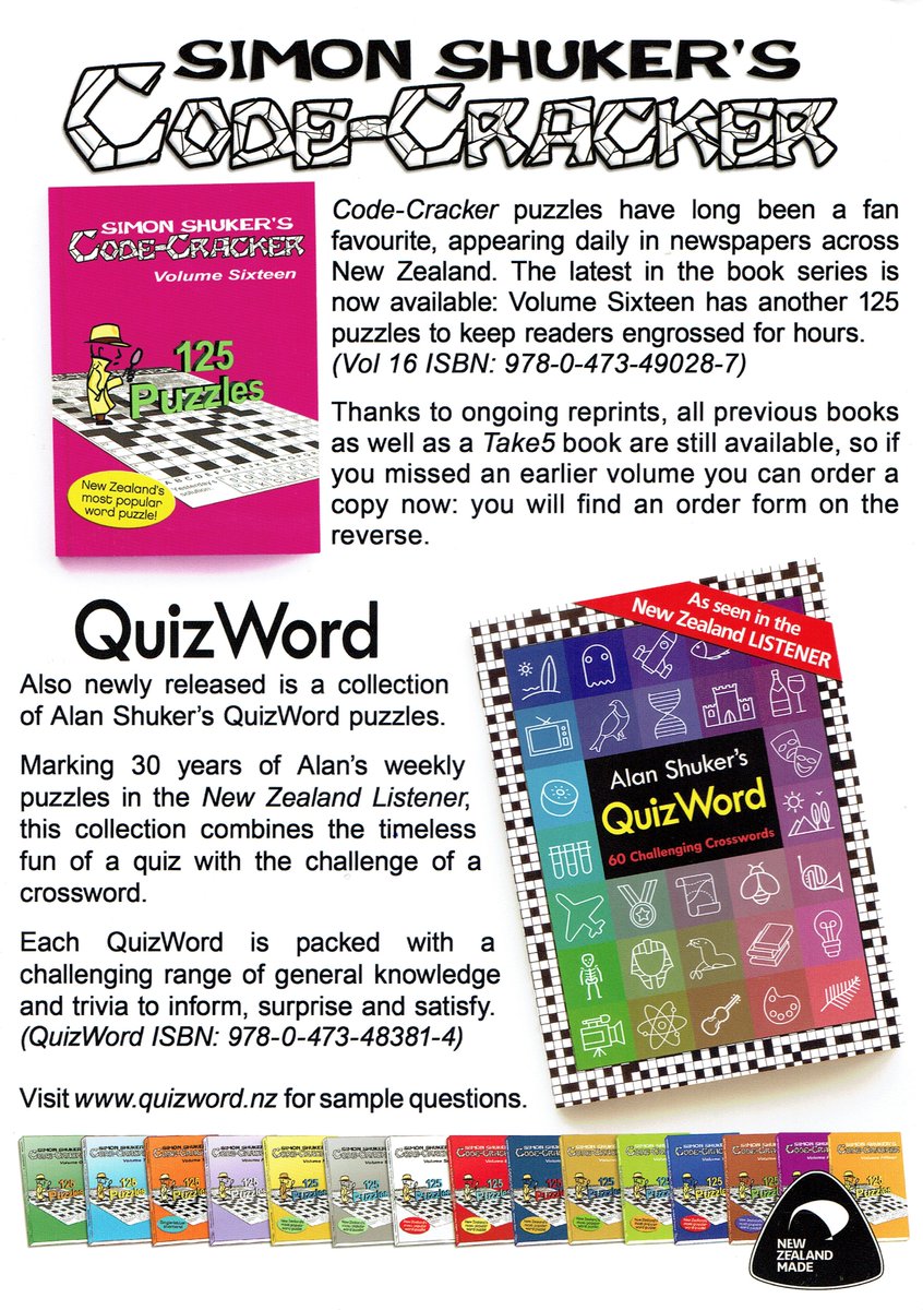 Need a puzzle book in #Australia or #UnitedStates for your lockdown!!
vikingsevenseas.co.nz/collections/pu…
#puzzle #codecracker