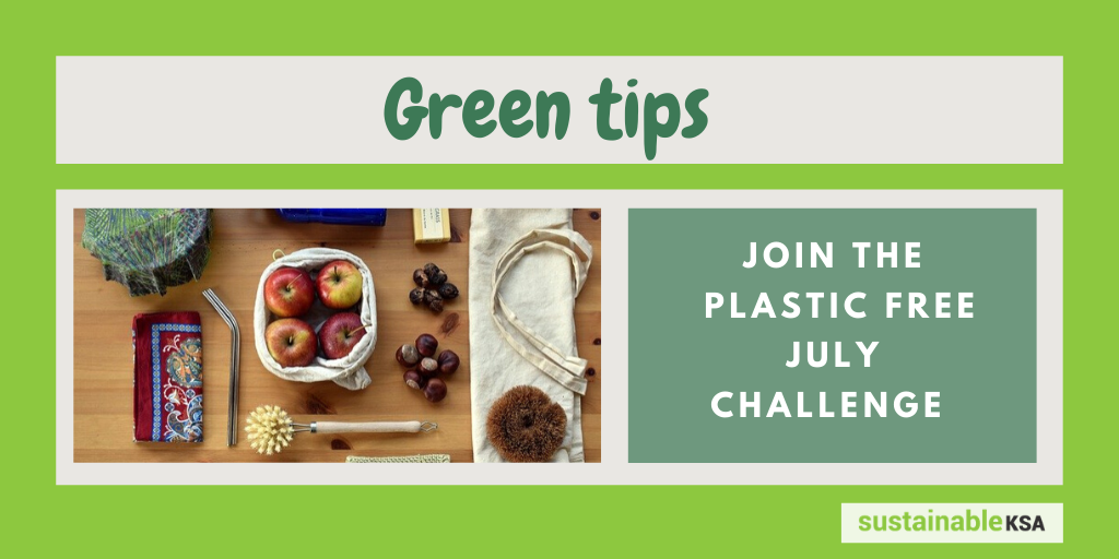 KSAcouncil's tweet photo. You can still join the Plastic Free July challenge, a global movement that helps millions of people be part of the solution to plastic pollution.
Check out amazing ideas: https://t.co/w1j5wzvQtA
#PlasticFreeJuly #sustainableKSA #GreenTips #zerowaste #livegreen #learngreen https://t.co/F779RoQlU1
