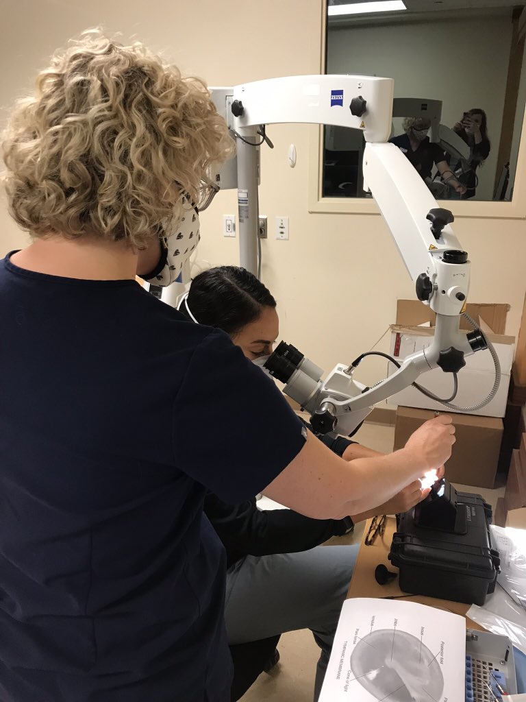 UHcleENT's tweet photo. #COVID canοΏ½οΏ½t stop our #ResidENT #education. First successful day of #ENTbootamp @metrohealthCLE for our #ENTerns and #ENTwos with #socialdistanding measures was a success! Day 2 to come with more learners! https://t.co/CRm0ezfmBw