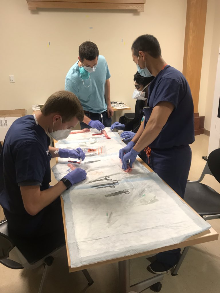 UHcleENT's tweet photo. #COVID canοΏ½οΏ½t stop our #ResidENT #education. First successful day of #ENTbootamp @metrohealthCLE for our #ENTerns and #ENTwos with #socialdistanding measures was a success! Day 2 to come with more learners! https://t.co/CRm0ezfmBw
