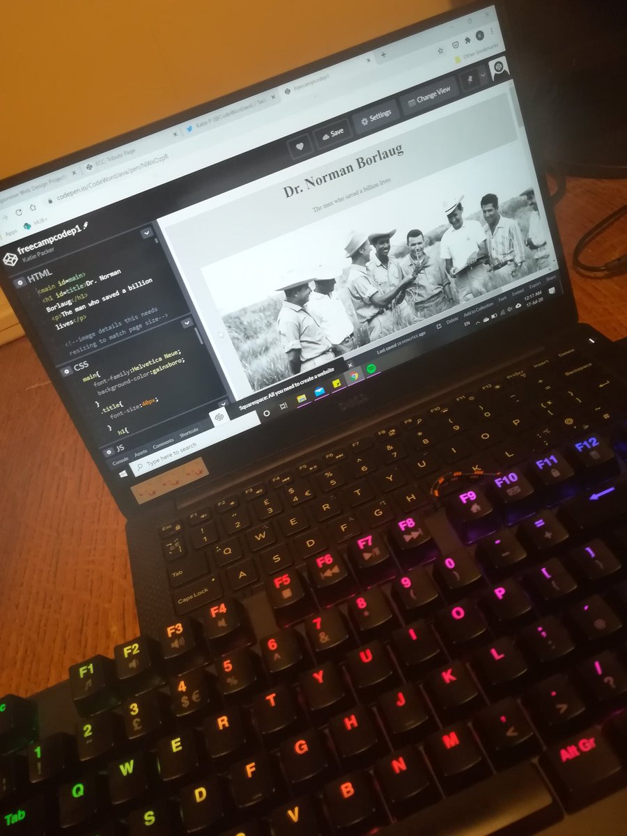 CodeWordJava's tweet image. Day 11 of #100daysofcode and I'm playing with codepen! Still trial and error but getting quicker