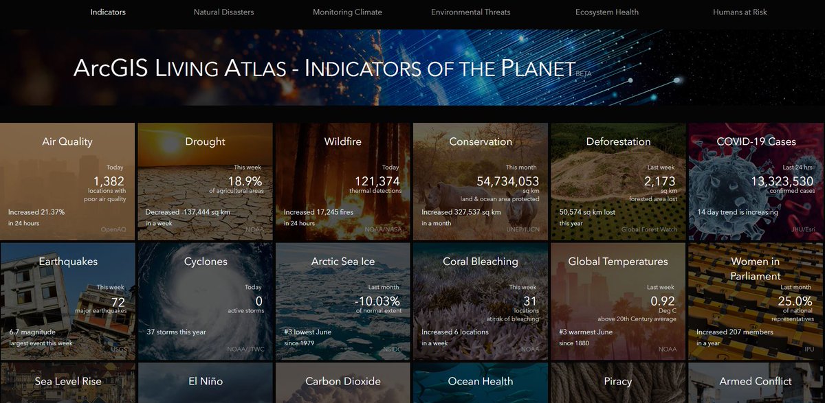 esriaustralia's tweet photo. Check out the ArcGIS Living Atlas Indicators of the Planet and customise, extend and create your own #GeoCards with the indicators that matter the most to you.
https://t.co/bUqZmU7jln https://t.co/py3NnIWIjs
