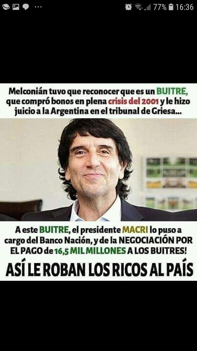 Marisa_del_63's tweet photo. @raton49 @riellodecba @CarlosMelconian @Martin_M_Guzman @JosephEStiglitz Carlos, @alferdez también lo Sabe?? El informe detallado q diste es Espeluznante e inescrúpuloso e INDIGNANTE q el #PuebloArgentino SIEMPRE tenga que PAGAR las DEUDAS de PRIVADOS, como #MelconianBuitre quién le Hizo Juicio Argentina en Tribunal de #Griesa. Por eso #MemoriaActiva https://t.co/oUvm0dO10C