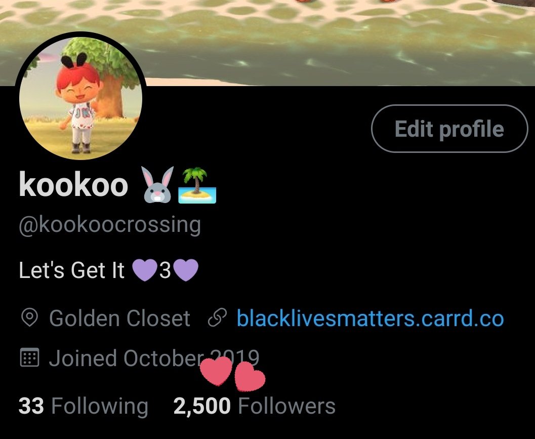 kookoocrossing's tweet photo. Wow! 💜 That's so many friends! Thank you for all of your support, maybe Kookoo should throw a party sometime soon to celebrate 🥳 https://t.co/JWjHQFvi1u