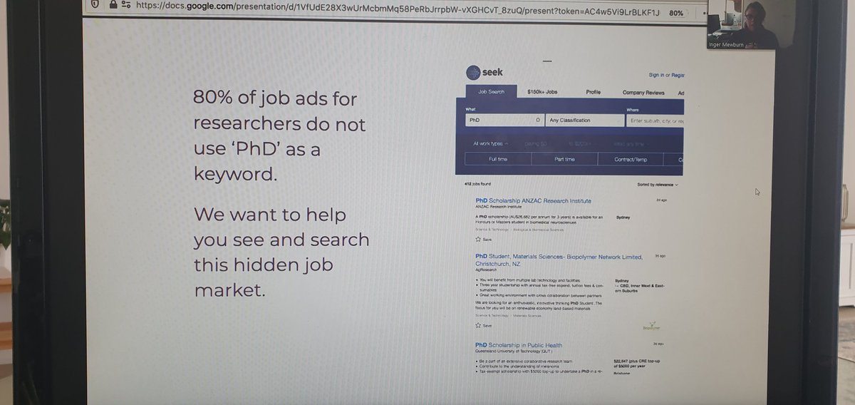 80% of reseach jobs don't use "PhD" as keyword. Some employers think PhDs will want high salaries and some just don't understand what a PhD is...