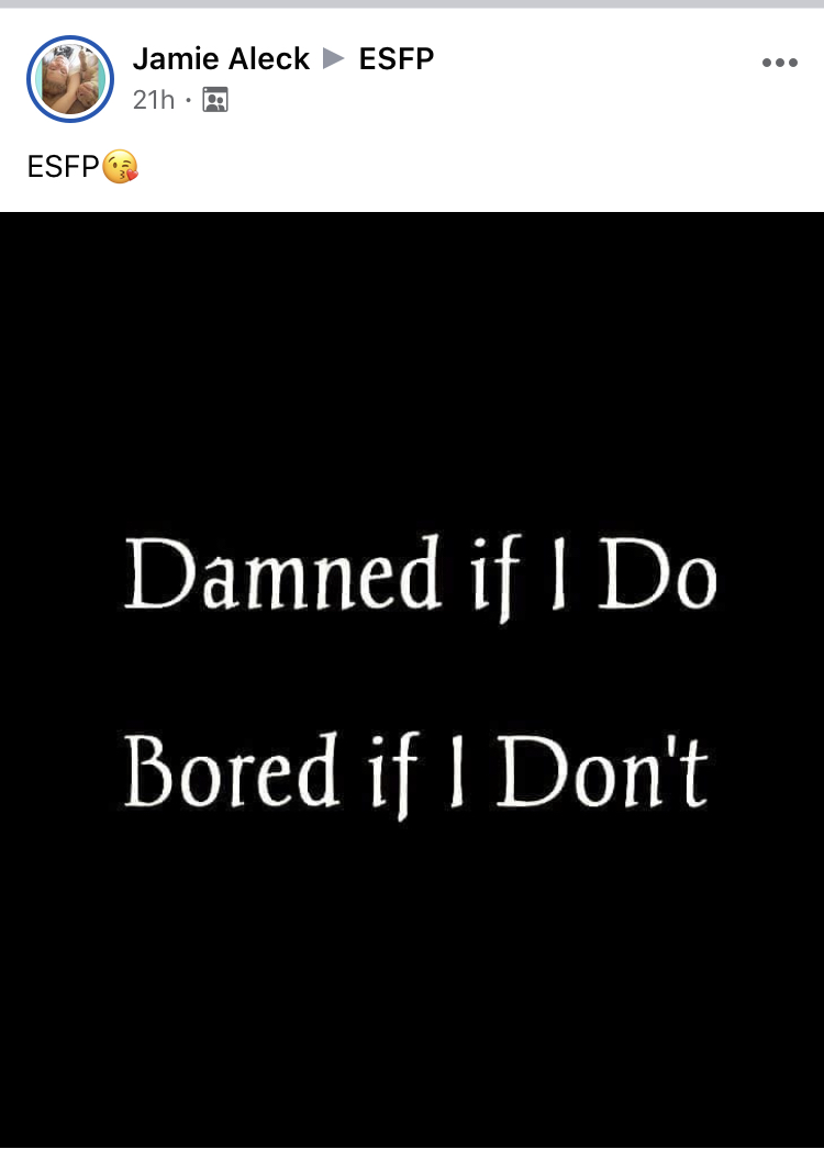 ESFPthoughts's tweet image. Hilarious. Accurate.