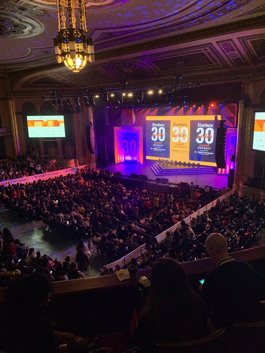 1/ venues have a lot to do with the impact of an event. the 2019 forbes under30 conference was held in the detroit masonic template - an ornate building with split levels, secret barber shops, and ballrooms. the gravitas of the venue added a special feeling to this gathering