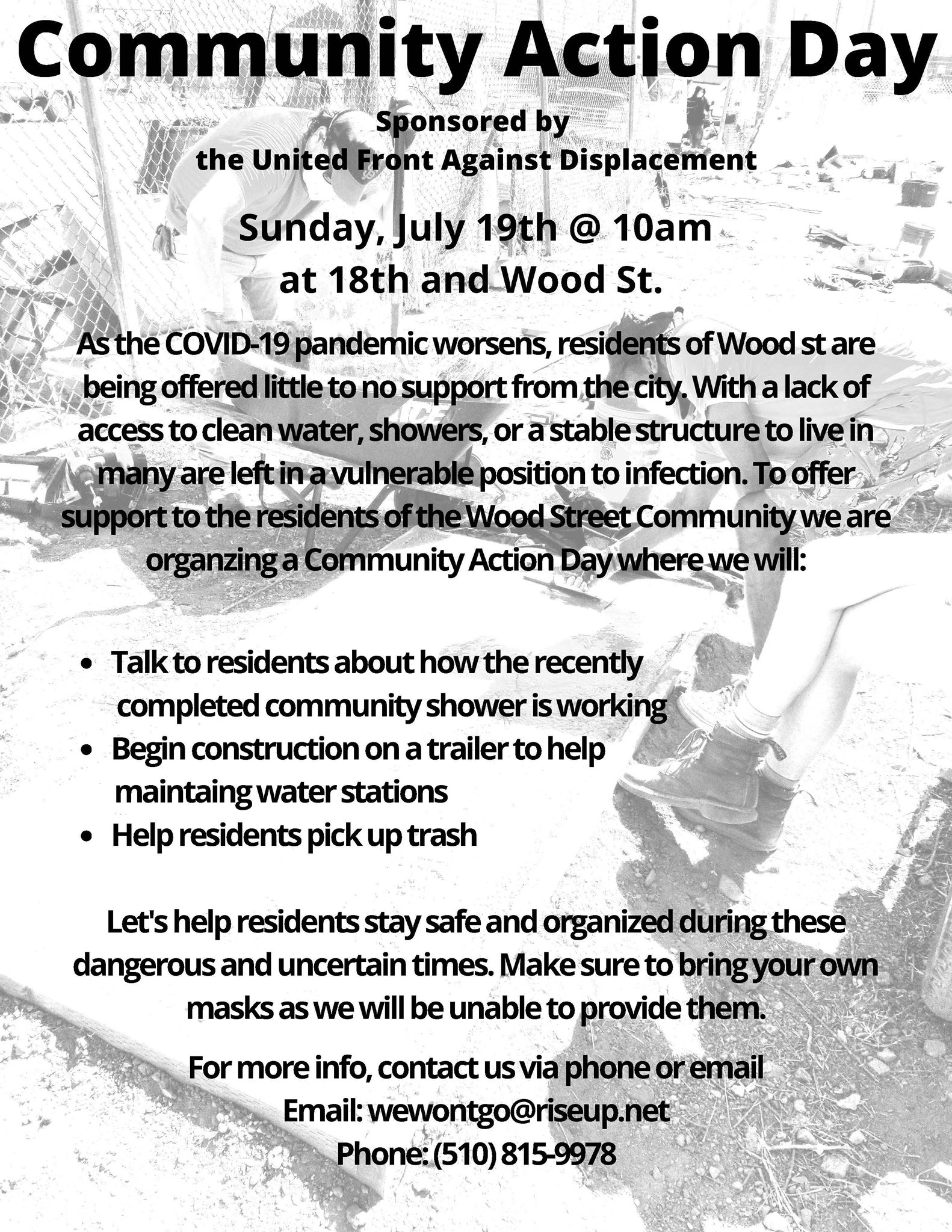 Community Action Day - Wood St. Homeless Community