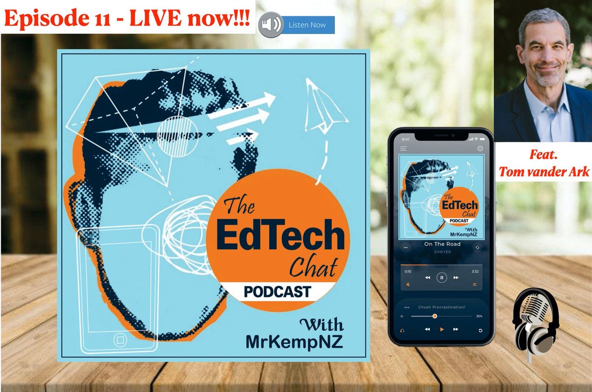 mrkempnz's tweet image. Hey to everyone at #whatisschool today! Thanks again @ShiftParadigm &amp;amp; @deem_ellen for leading for a few weeks for me &amp;amp; continuing to inspire.This weeks @theedtechchat podcast episode is now live at linktr.ee/mrkempnz - get your free weekly #edtech hit of learning now #edchat