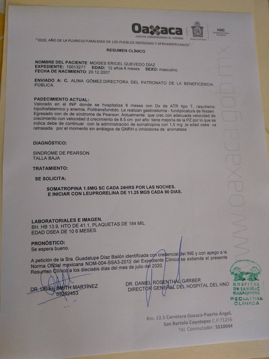 MoyTodos's tweet photo. Soy Moisés un niño Oaxaqueño que tiene muchas ganas de vivir estoy buscando ayuda para conseguir mi medicamento, ayúdame con un RT tengo fé que llegará a alguien que me pueda ayudar . https://t.co/FUH5nVxUmf