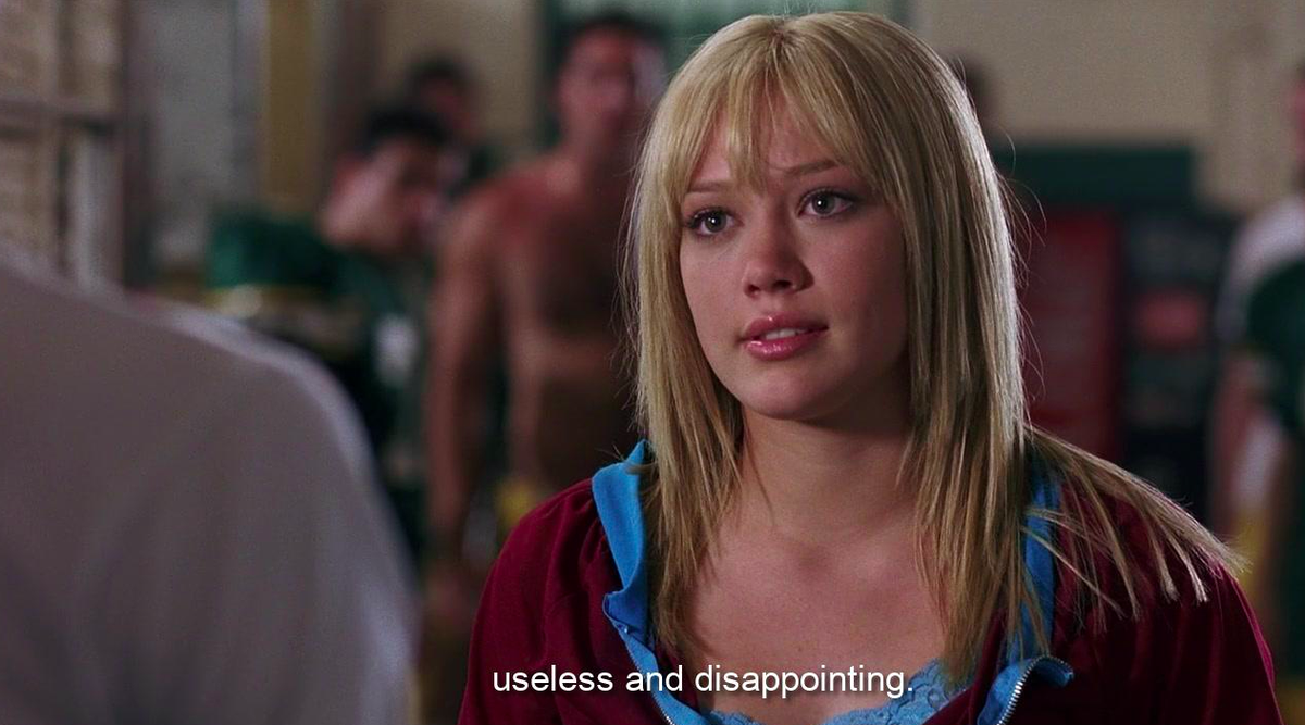 cloispage's tweet photo. it's the 16th anniversary to a cinderella story so let's remember this iconic scene https://t.co/kU91oPdGRf