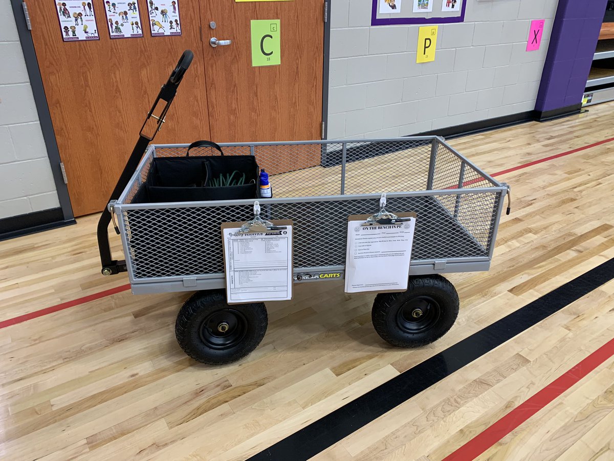 MrStaupsPE's tweet photo. Got my Gorilla Cart assembled for when we have #physed outside. Little things like this make me excited to teach again. Thanks for the suggestion @ScottPhysEd... looking forward to putting it to good use 😁 https://t.co/YXq8FVUnLL