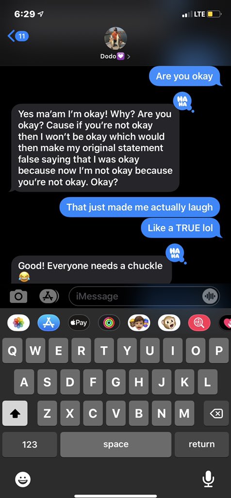Steffizrmn's tweet photo. He’s such a goober but I sure do love this goober ❤️ #adamstrikesagain 
Side note: his answer to my “are you okay” really didn’t answer the reason I was asking 😂💀🤦🏼‍♀️ https://t.co/41M5mI5K7l