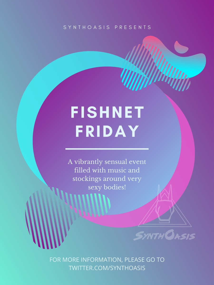 SynthOasis's tweet photo. #Friday, #SynthOasis will be having @KazerthanZeal & @WolfPawbs as the DJ's for #Fishnetfriday !
Hosted by the #zeebqueen her self @Zahara_Stripes !
Starting @ 4pm SLT (7pm EST) So throw on your best fishnets, and head on over!
#secondlife #neonlife #fishnet #vibe https://t.co/Ys1vmce2Th