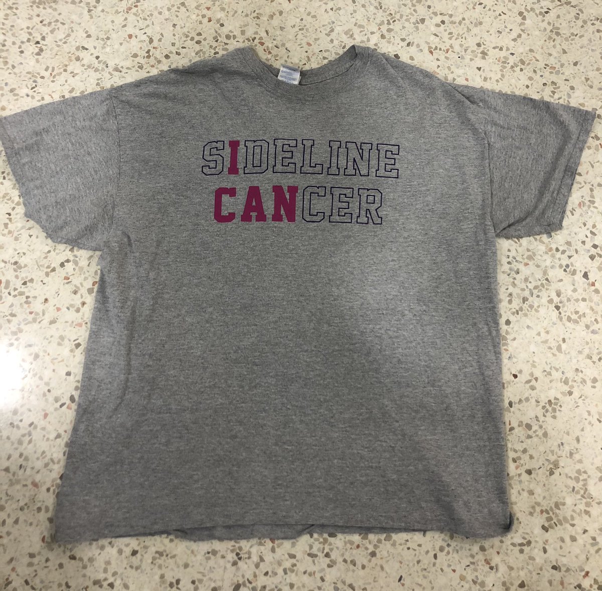 BillyClapper's tweet photo. Following the lead of my friends at @EberleinDrive I am going to Silent auction off this original “Sideline Cancer” size XL t-shirt
Ends Friday 6 pm ET
Accepting DM bids on Twitter and Instagram -BillyClapperBasketball
All proceeds benefit @sideline_cancer
#ICANCHALLENGE https://t.co/uA9FMpNrjU