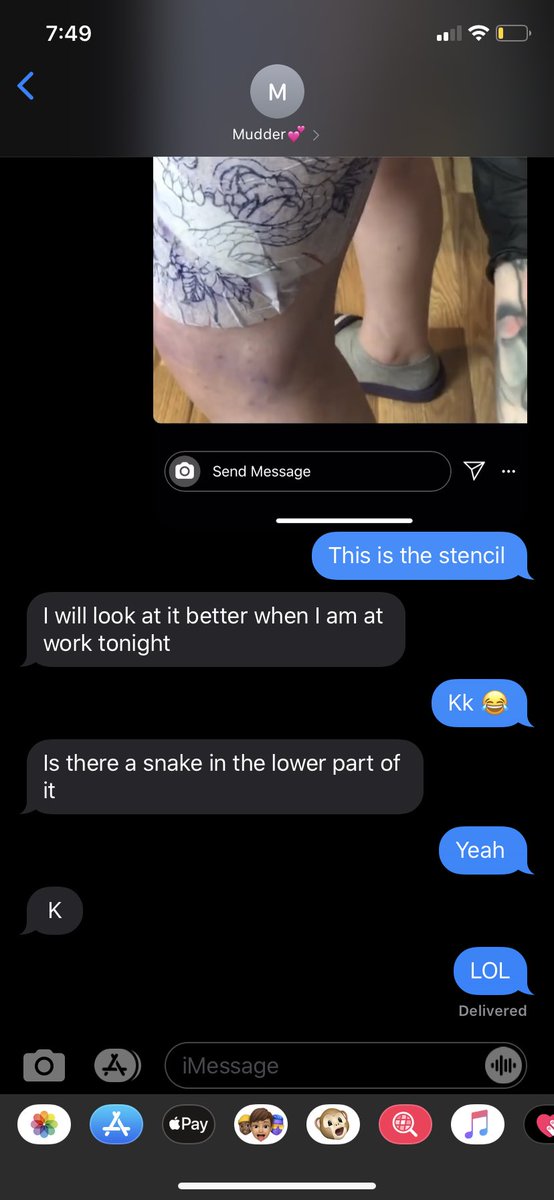 My mom is not happy I got a snake tattooed on me🤣
