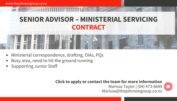 TJGRecruitment's tweet photo. 🔥CONTRACT ALERT: We are looking for a Senior Advisor who is experienced across the suite of ministerial servicing responsibilities to join this busy and exciting central agency in a 6 month fixed-term role.

For more info visit 🔗https://t.co/YKknmolOaG 

#NZJobs #publicsector https://t.co/2Bg9RxPU3j
