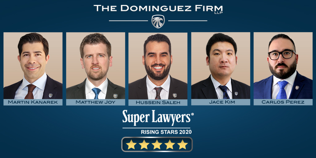 Multiple Attorneys at The Dominguez Firm Named Super Lawyers Rising Stars for 2020 dominguezfirm.com/blog/multiple-… via <a href="/DominguezFirm/">The Dominguez Firm</a>