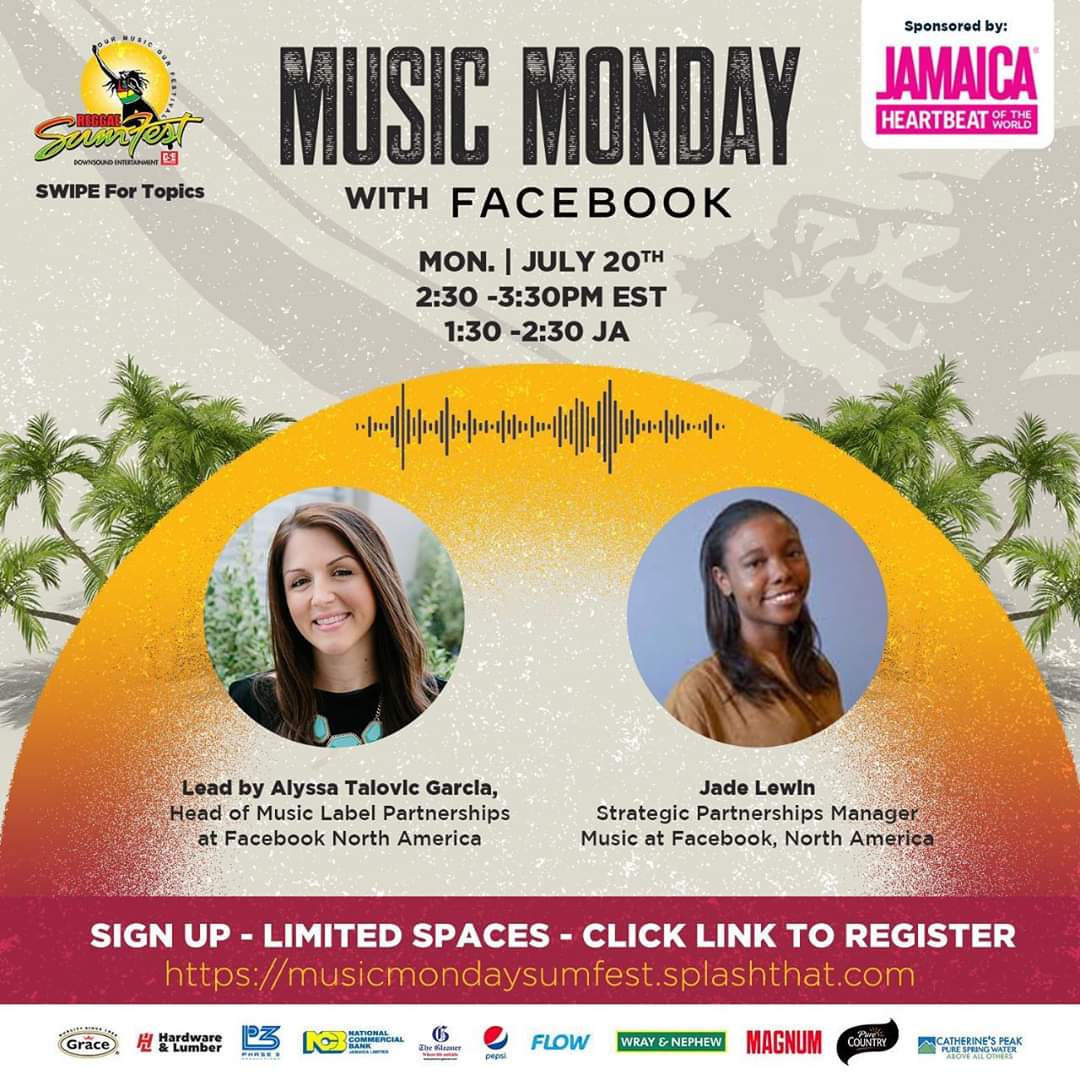 Reggae Sumfest On Twitter Monday S Are For Music We Ve Partnered With Facebook To Bring Producers Musicians Artistes A Workshop Just For You Join Alyssa Talovic Garcia Head Of Music Label
