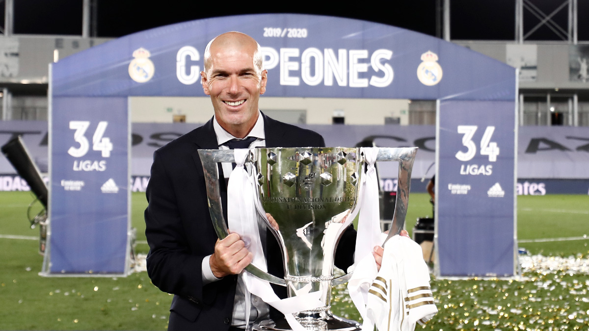 realmadriden's tweet photo. 💫 Zinedine Zidane: 11 titles as @realmadrid coach.
#34Ligas | #RealFootball https://t.co/bWGXjq93iJ