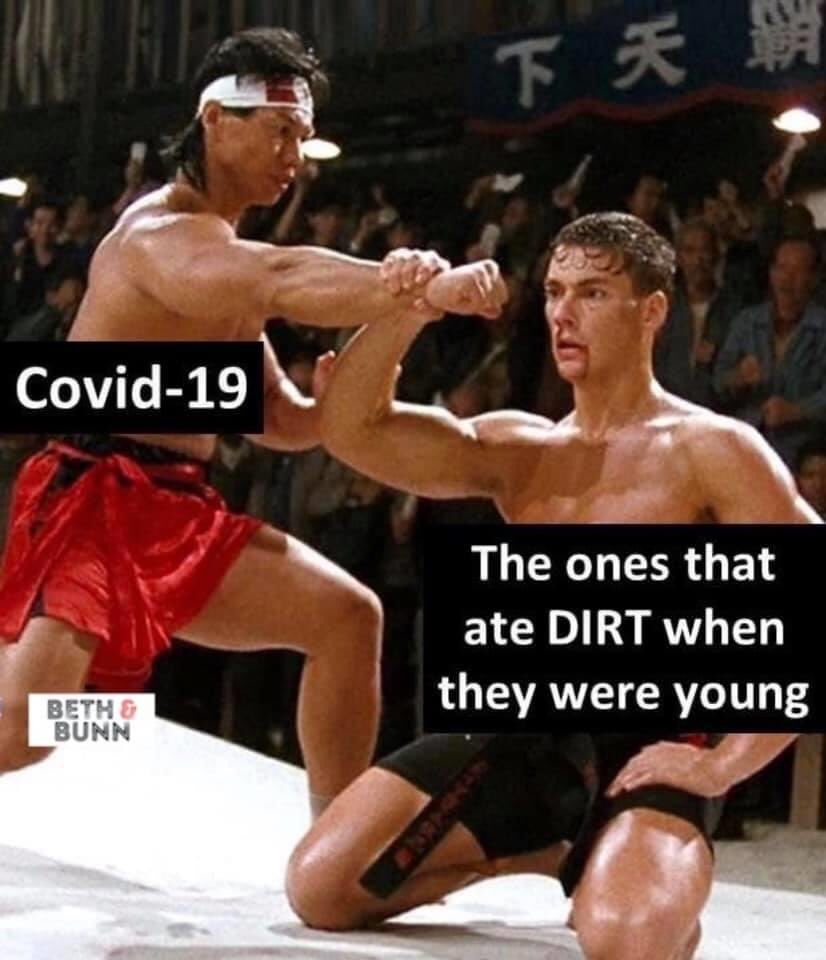 bethnbunn's tweet photo. And worms for that matter.. #covidmeme #coronavirusmeme #80smeme #bloodsport #vandamme https://t.co/XUMehs3R0d