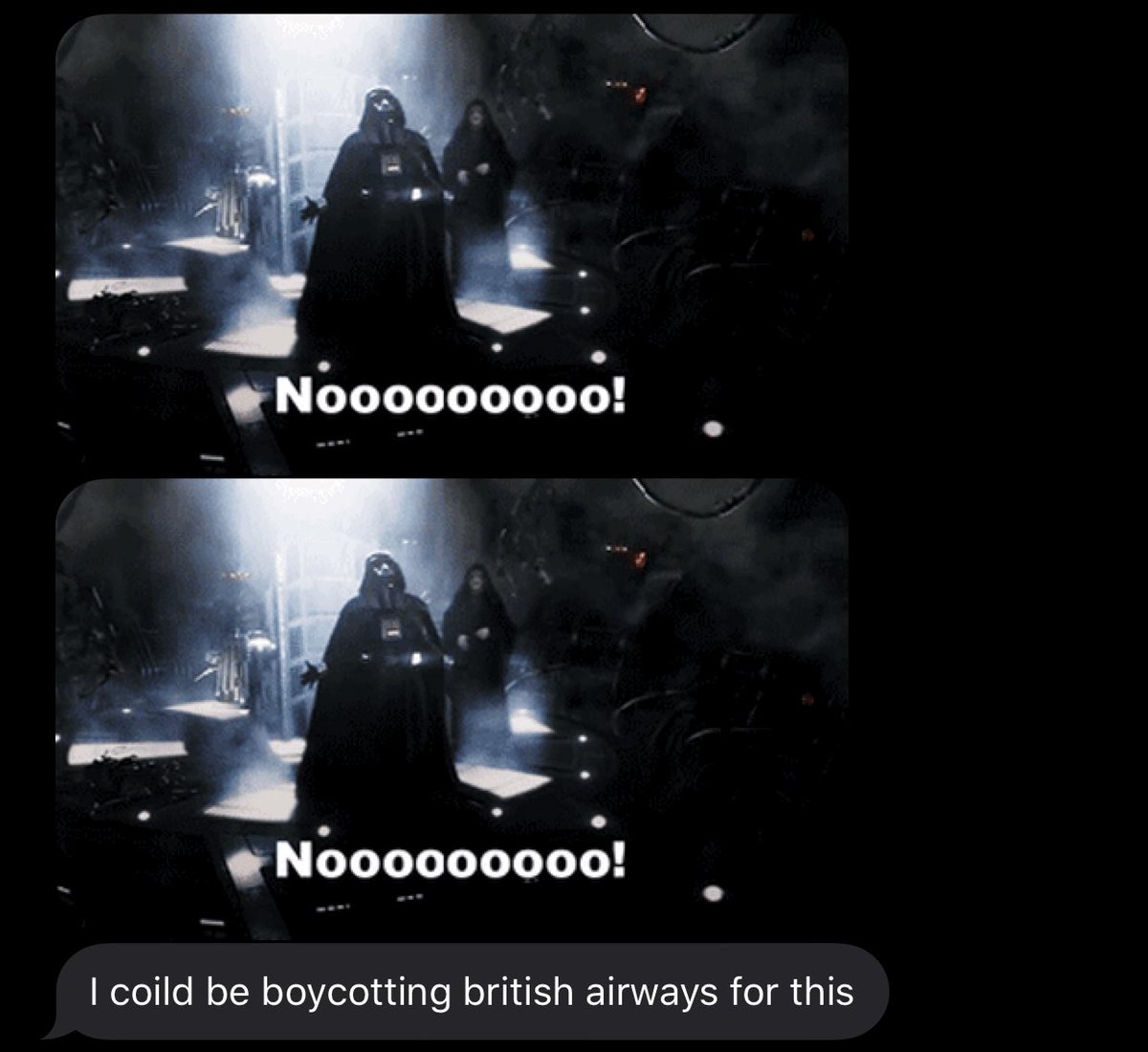 DjsAviation's tweet photo. My mums reaction to the retirement of the Boeing 747 with British Airways. Context: British Airways is her favourite airline and her favourite aircraft is the 747 😂😭 https://t.co/eF3SETGzPN
