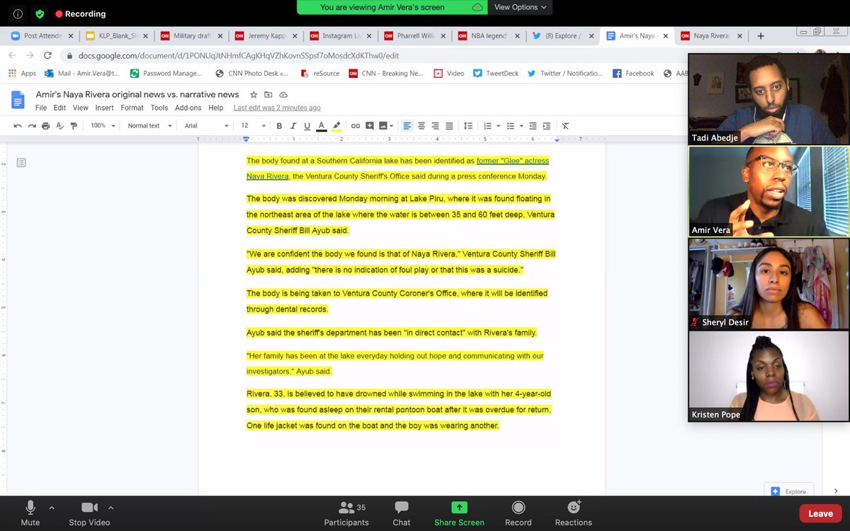 realTadiAbedje's tweet photo. Keeping myself busy by taking this Digital Writing class. I’m learning how to write digital stories and it helps to refresh my skills. Thanks to @KristenLPopeTV @Kae_Success and @TheAmirVera for this webinar. #PopeProductions https://t.co/SMy53Kv6sf
