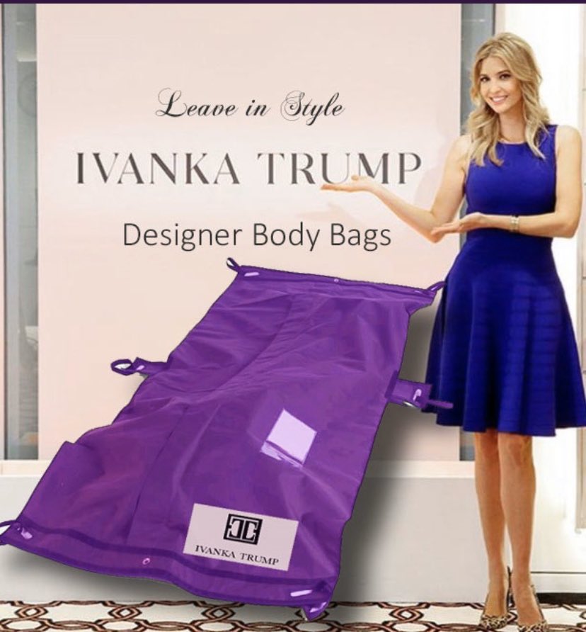 gollum1419_g's tweet photo. #TrumpCrimeSyndicate #BlueTsunami2020 

LAUNCHING TODAY:
Ivanka: If you've lost someone to COVID19, maybe it's time to #FindSomeoneNew. https://t.co/eRnrKZxCmW